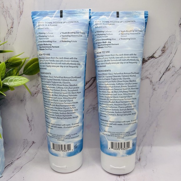 2-Sealed Nakery Beauty Cryo-Cool Cool Down Body Cream Tightening Deodorizing 6.6 - Picture 2 of 5